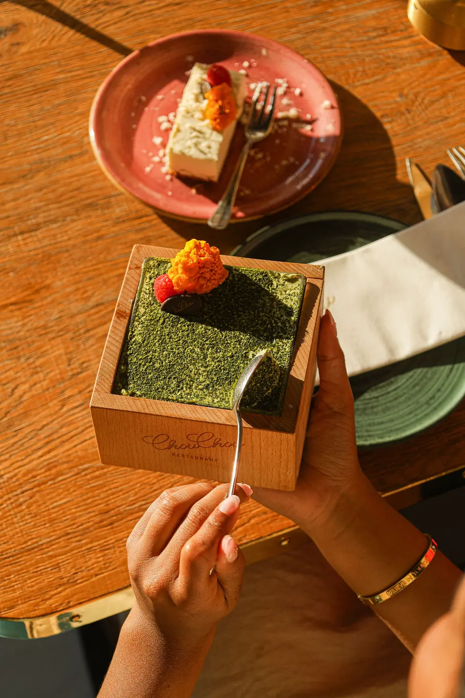 Een gerecht uit het Grenzeloos Genieten menu van ChouChou